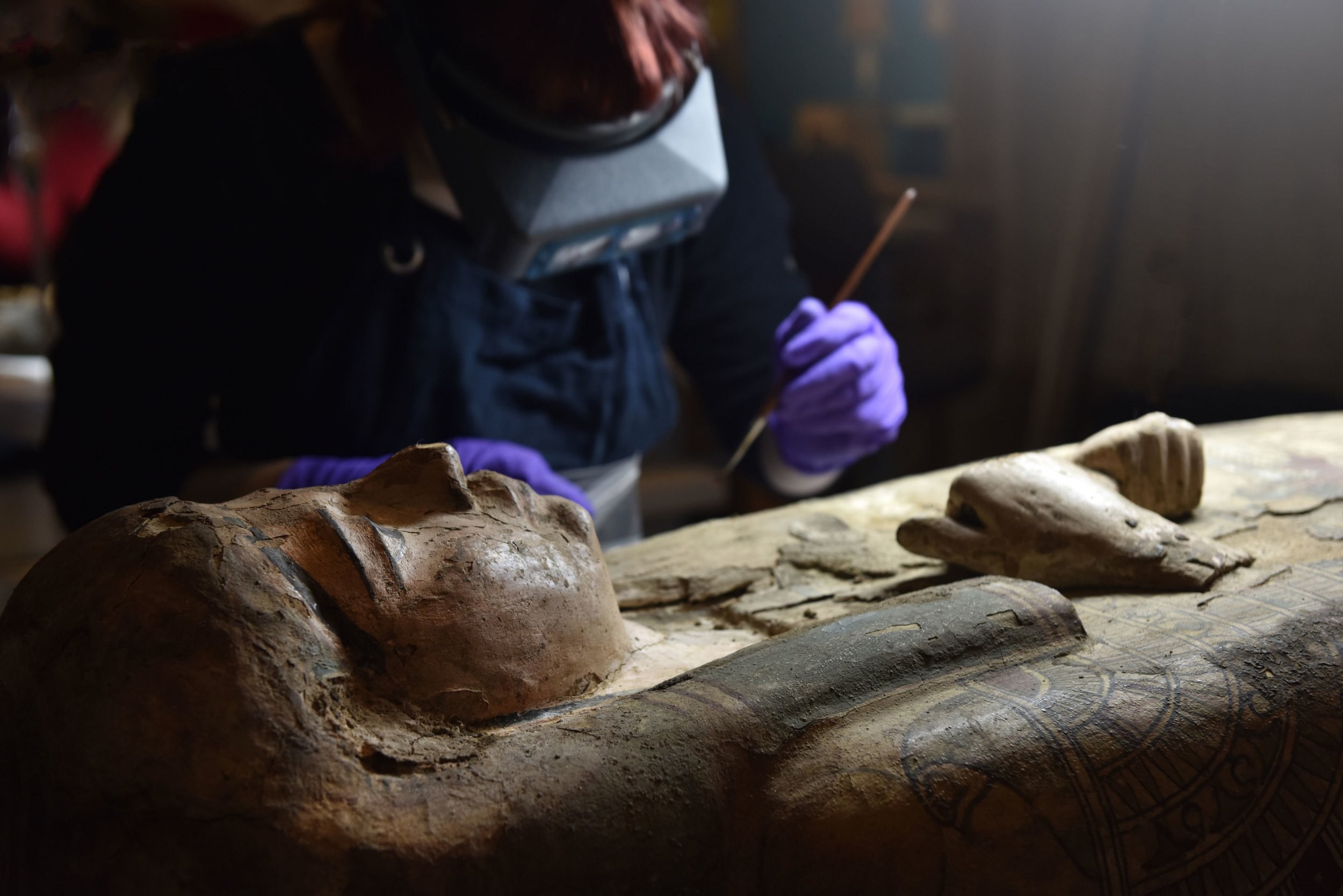 Paintings Discovered Inside the Coffin of An Egyptian Mummy